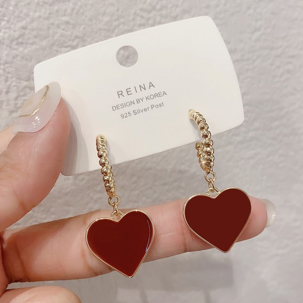 🔥New fashion Red Hear Earring’s